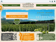 Tablet Screenshot of lupulodelapatagonia.com